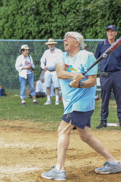 Carl Bernstein at the plate