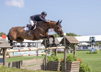 Jumping competition on opening day