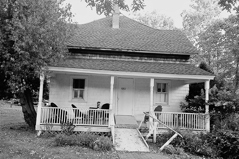 This farmhouse is now the BCCRC administration building