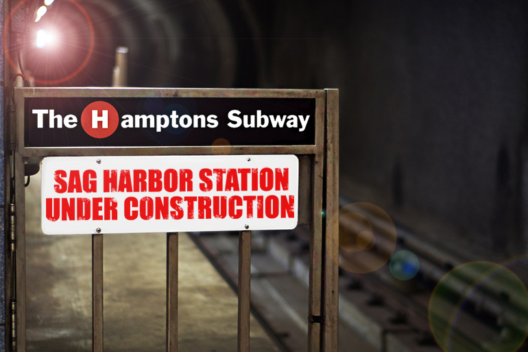 Hamptons Subway Sag Harbor Station under construction
