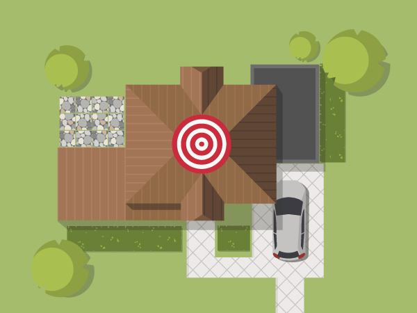 House with target