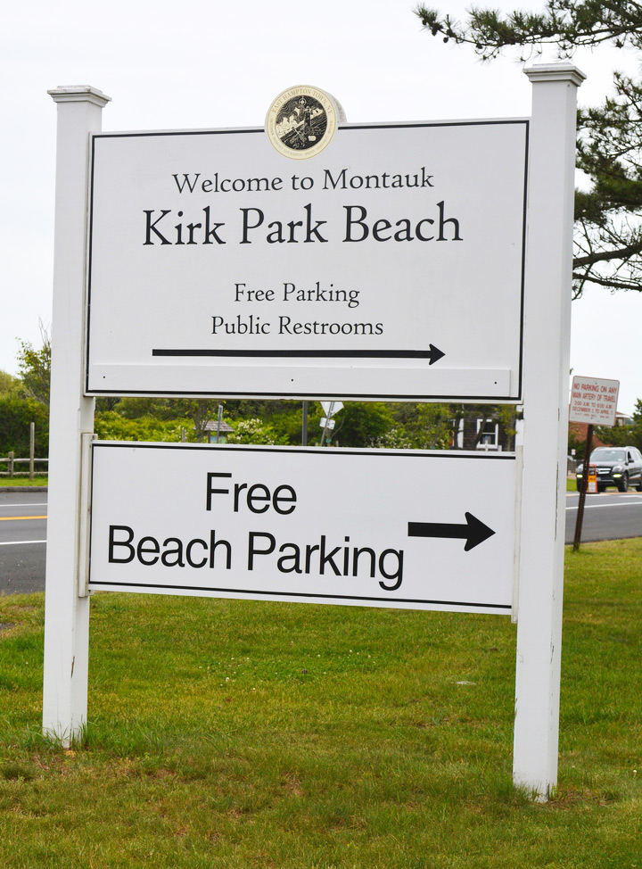 Kirk Park Beach sign