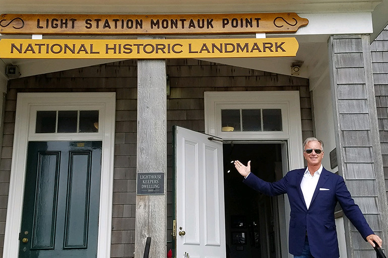 Montauk Lighthouse Keeper Joe Gaviola at his new home