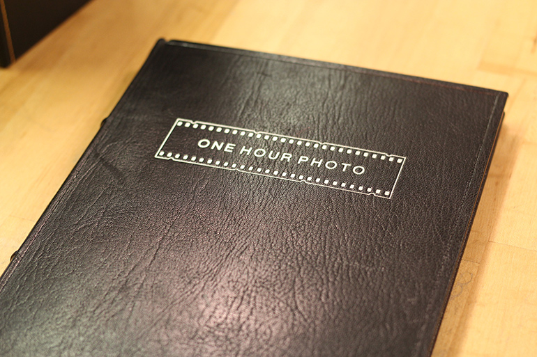 Robin Williams' "One Hour Photo" script, bound by Vogel