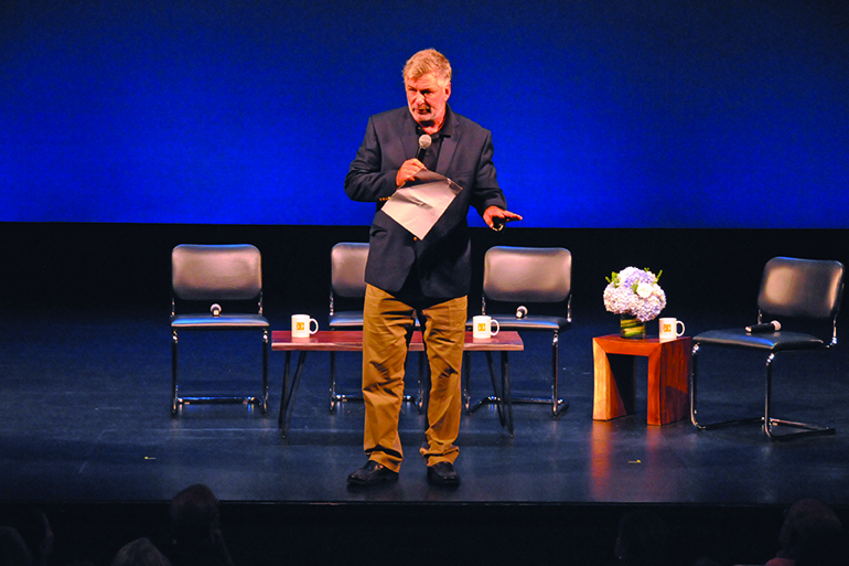 Alec Baldwin leading a Hamptons Institute, Photo: Richard_Lewin, Courtesy Guild Hall