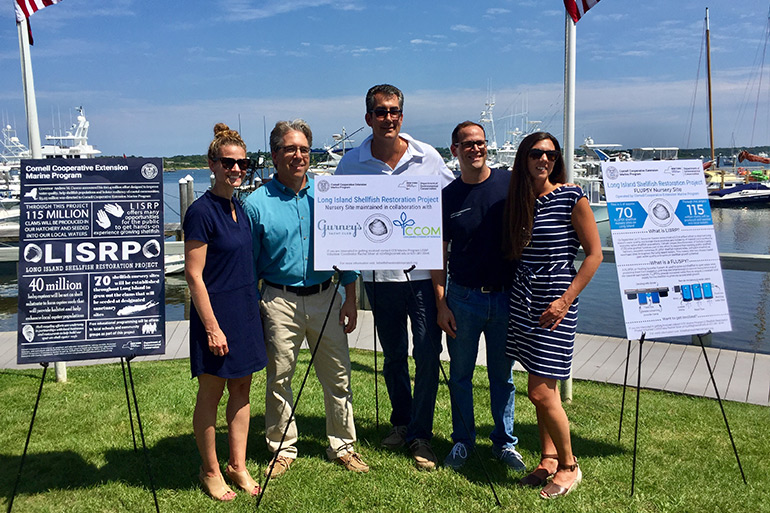 Gurney's, CCE and CCOM announced the shellfish project Thursday