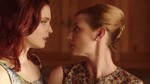 Emily Goss (L) and Shannon Colis as Louise and young Rose in "Snapshots"