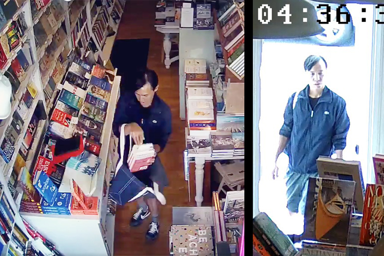 Southampton Books caught this thief on video
