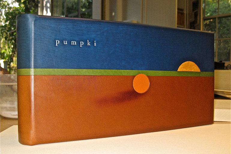 Pumpki book bound by Paul Vogel