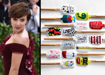 Scarlett Johansson's Lips Spatula with the Tools for Change collection, Photo: ©PATRICKMCMULLAN.COM, Williams Sonoma/Business Wire