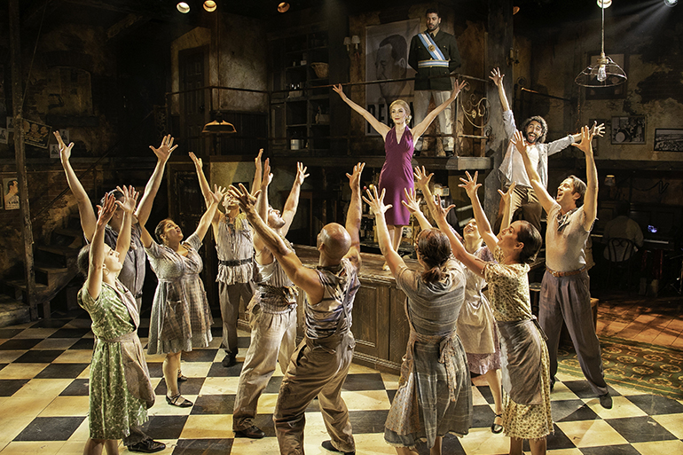 The cast of "Evita" at Bay Street Theater Photo: Lenny Stucker