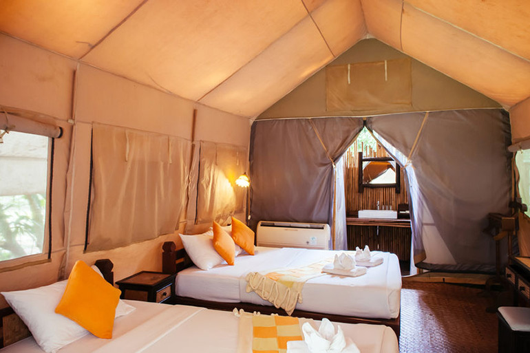 Glamping tent at Kozy Korners in the Hamptons