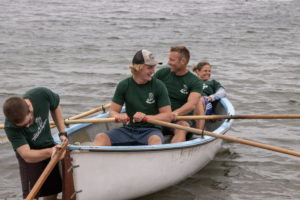 Preparing for the whale boat races