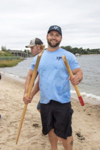 Go big or go home! Nick Dombkowski broke the oar while rowing in the Whalers Cup race