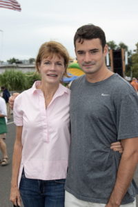 Eileen Mullen of Sotheby's International Realty with her son Patrick Mullen enjoy a mother and son day