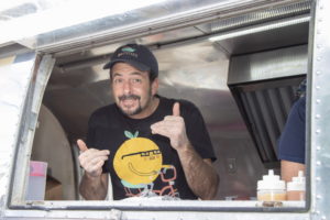 Justin Schwartz of Mattitaco and Noah's on the Road was a popular stop for those looking for a tasty lunch