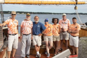 Captain and crew of Mystic Whaler, out of New London, Conneticut