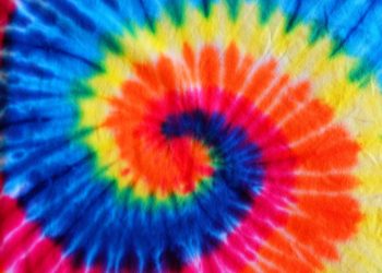 99503551 - close up tie dye fabric pattern background