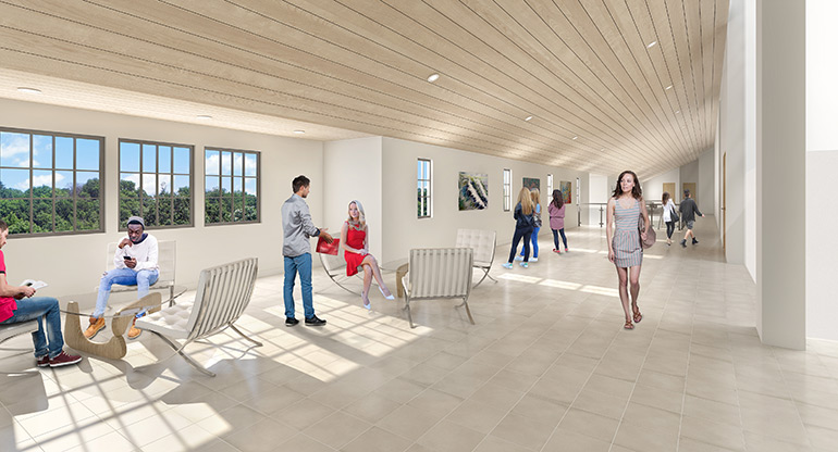 Rendering of the Montauk Playhouse gallery