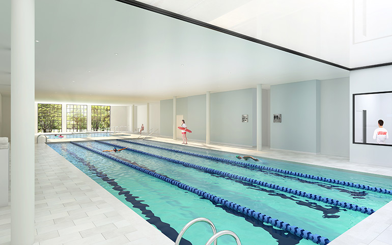 Rendering of the Montauk Playhouse pool