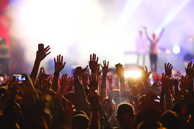 43089688 - crowd at concert