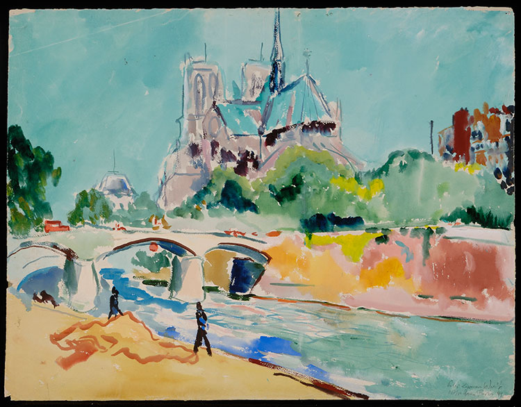 Peter Lipman-Wulf's "Notre Dame 1947," Photo: Courtesy Romany Kramoris