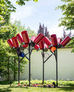 "Straight Red Trees" by Dennis Oppenheim, Photo: Jenny Gorman 
