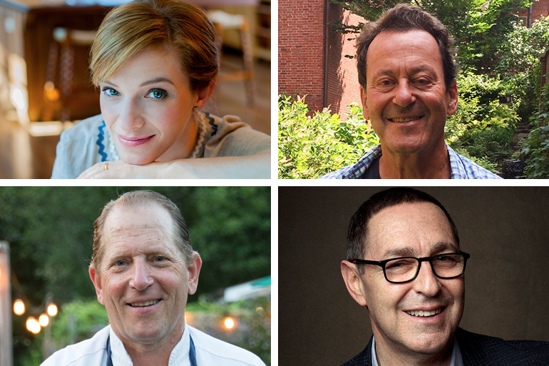 Clockwise: Pati Jinich, Geoffrey Drummond, Dr. Frank Lipman, Colin Ambrose, Photos: Courtesy Stony Brook Southampton