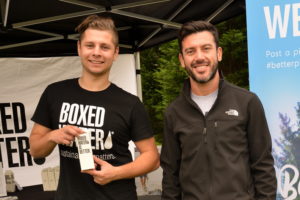 Igor Grynivetskyi and Brett Melelli representing Boxed Water (Field Marketers)