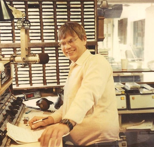 Vintage photo of WLNG President Gary Sapiane