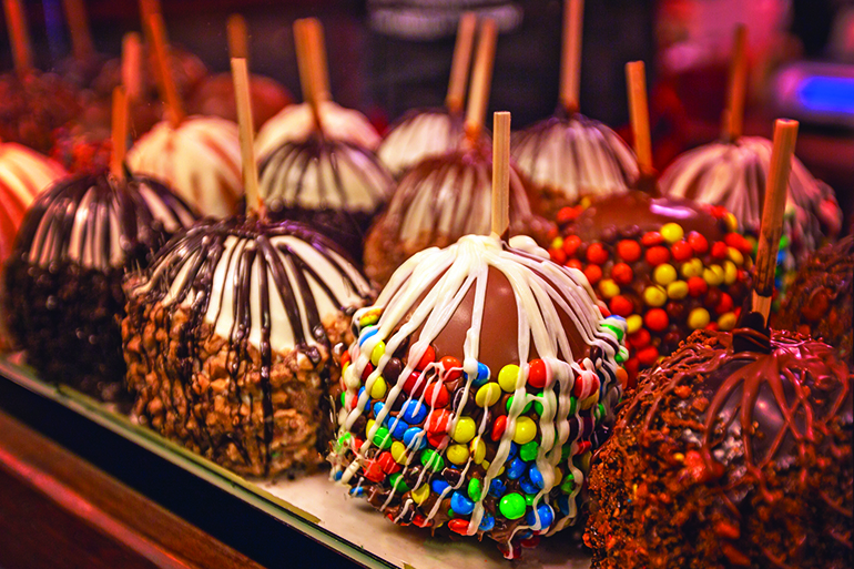 Decadent Candy Coated Apples