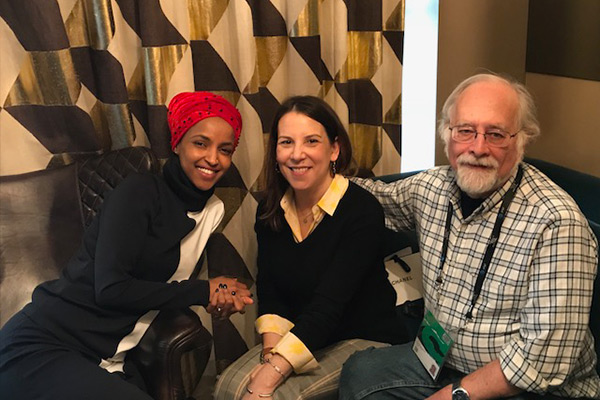 Ilhan Omar, Norah Shapiro of "Time for Ilhan" with Danny Peary