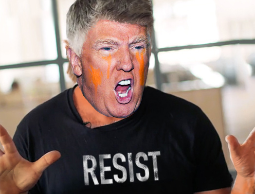 Trump in Alec Baldwin Halloween costume