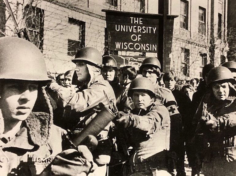 University of Wisconsin protest in "The War at Home"