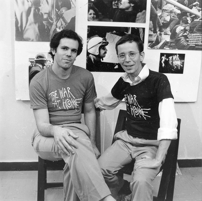 "Glenn Silber (L) and Barry Alexander Brown at the 1979 World Premiere of "The War at Home" in Madison, WI