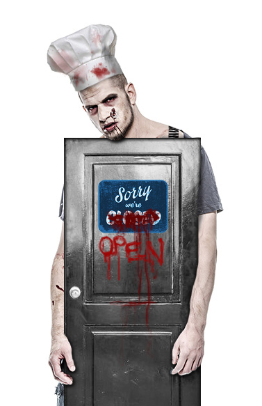 Hamptons Restaurant Zombie Halloween Costume