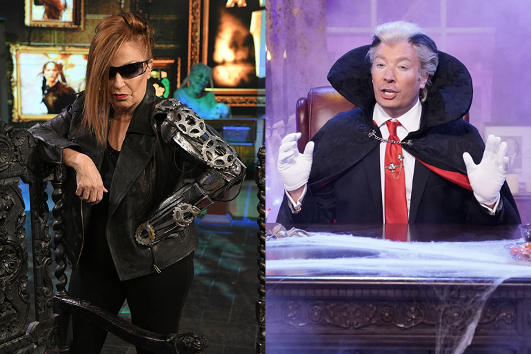 Joy Behar, Photo: ABC/Lorenzo Bevilaqua; Jimmy Fallon, Photo: Andrew Lipovsky/NBC