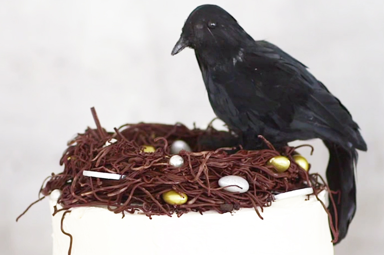 The Raven's Nest Cake, Photo: Still from Martha Stewart tutorial video