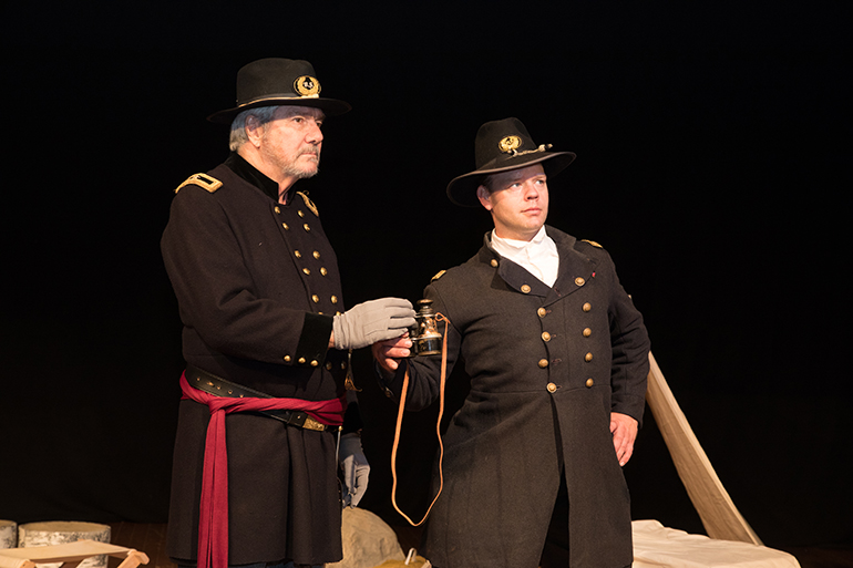 Robert Nelson and Christopher Levi in Boots on the Ground Theater's "The Red Badge of Courage," Photo: Mary Godfrey