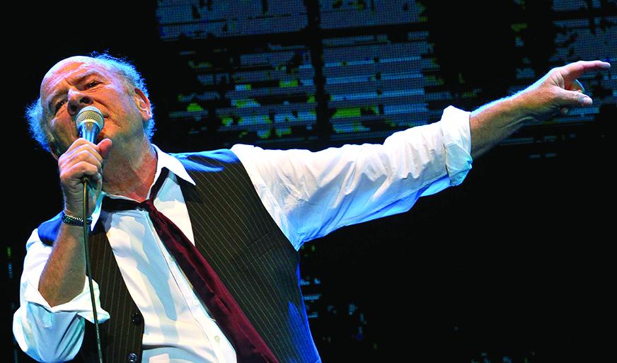 Grammy Award-winning American singer Art Garfunkel performs on stage at the Bloomfield Stadium in the Israeli city of Tel Aviv, on June 10, 2015. AFP PHOTO / GIL COHEN-MAGEN (Photo credit should read GIL COHEN MAGEN/AFP/Getty Images)