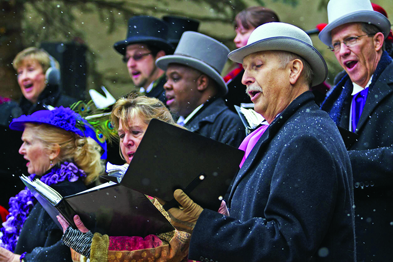 52nd annual georgetown christmas market in georgetown, colorado.