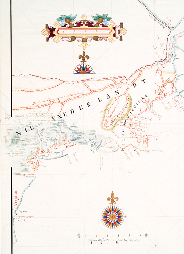 The figurative map of the Northeast by Adriaen Block