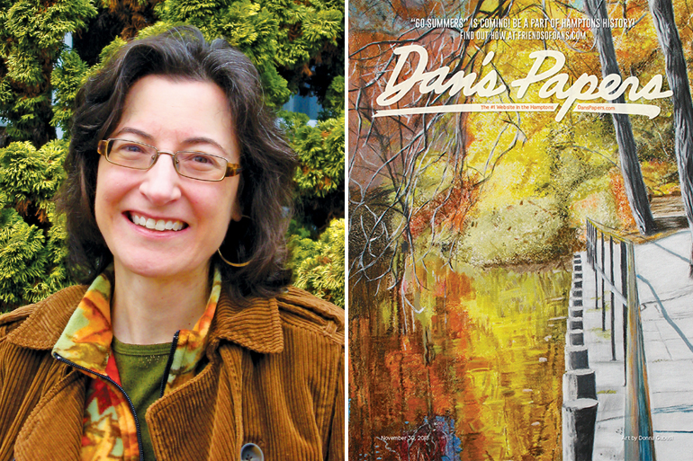 Donna Gabusi's “Avalon Autumn” on the cover of the Dan's Papers November 30, 2018, issue
