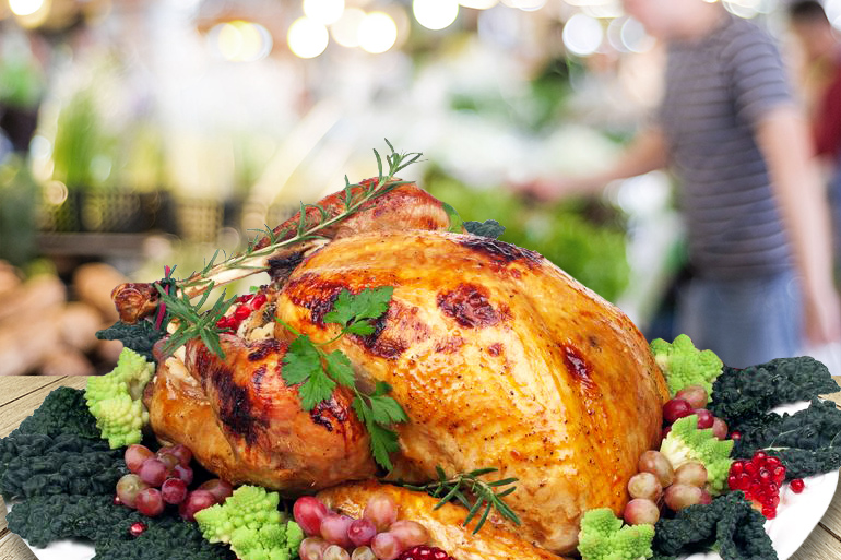 Thanksgiving turkey at gourmet food shop Hamptons North Fork
