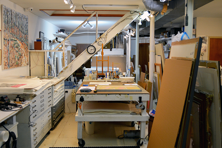 Lawrence Castagna's Springs studio