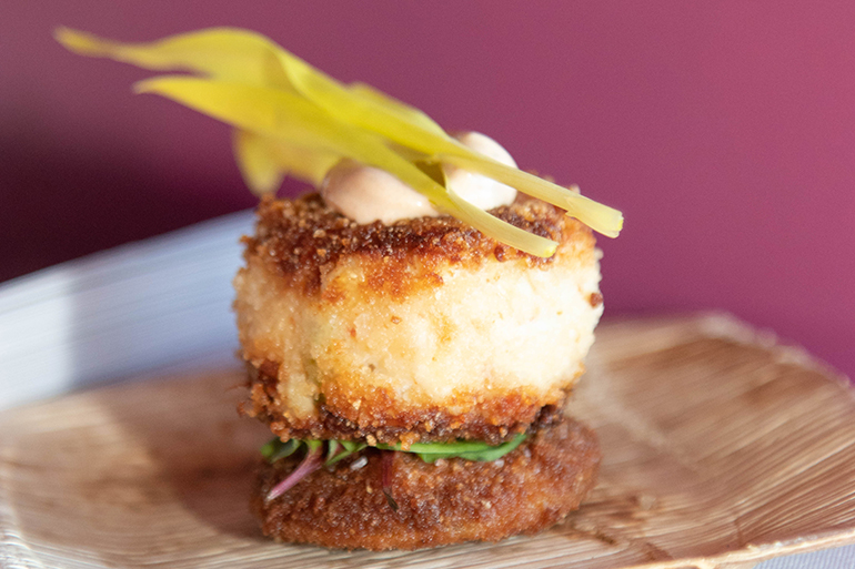 A tasty morsel at The Frisky Oyster, Photo: Barbara Lassen