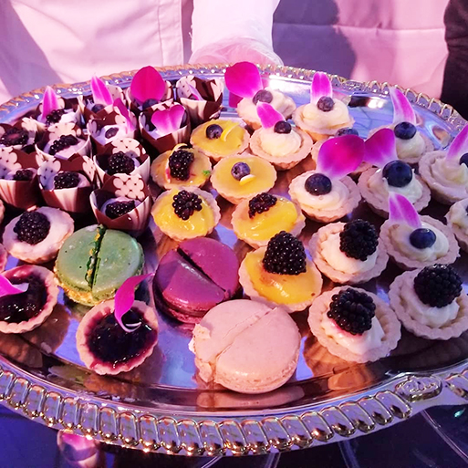 Mademoiselle Patisserie's delicious contribution to Dan's Taste of Two Forks 2018, Photo: David Taylor