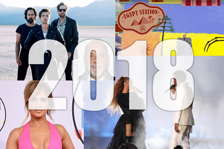 2018 music moments collage