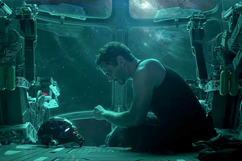 Robert Downey Jr. as Tony Stark, aka Iron Man, in the first "Avengers: Endgame" trailer