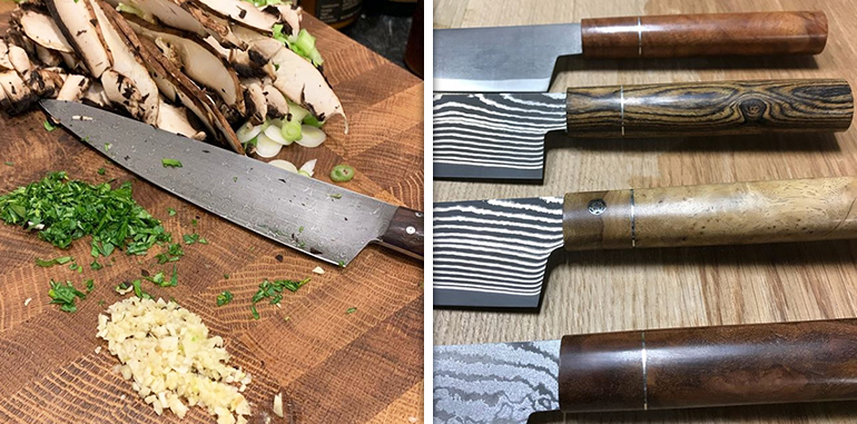 Dereyk Patterson's DP Knives as seen on his @dpknives Instagram account